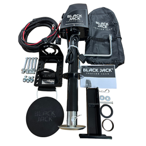 Black Jack Electric Trailer Jack with Clamp & Harness Kit